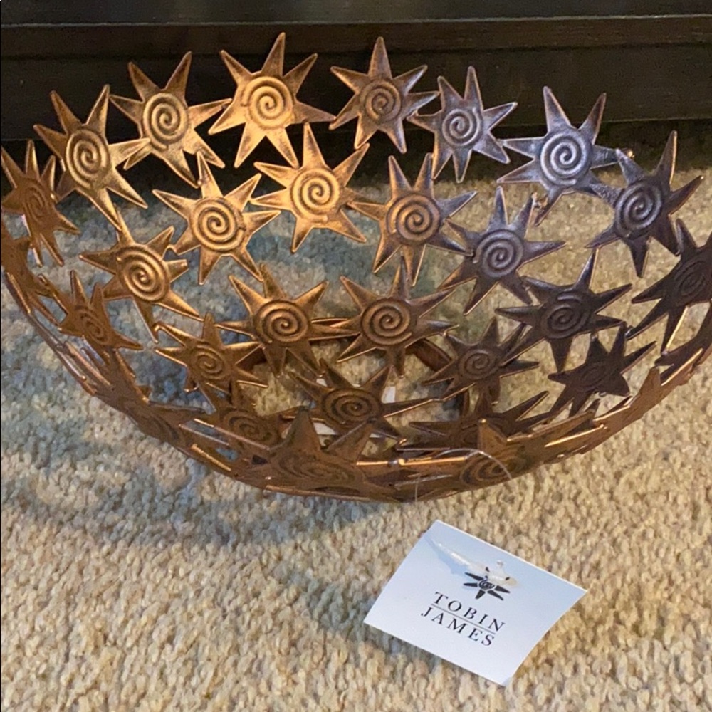 Tobin James copper finish Bowl